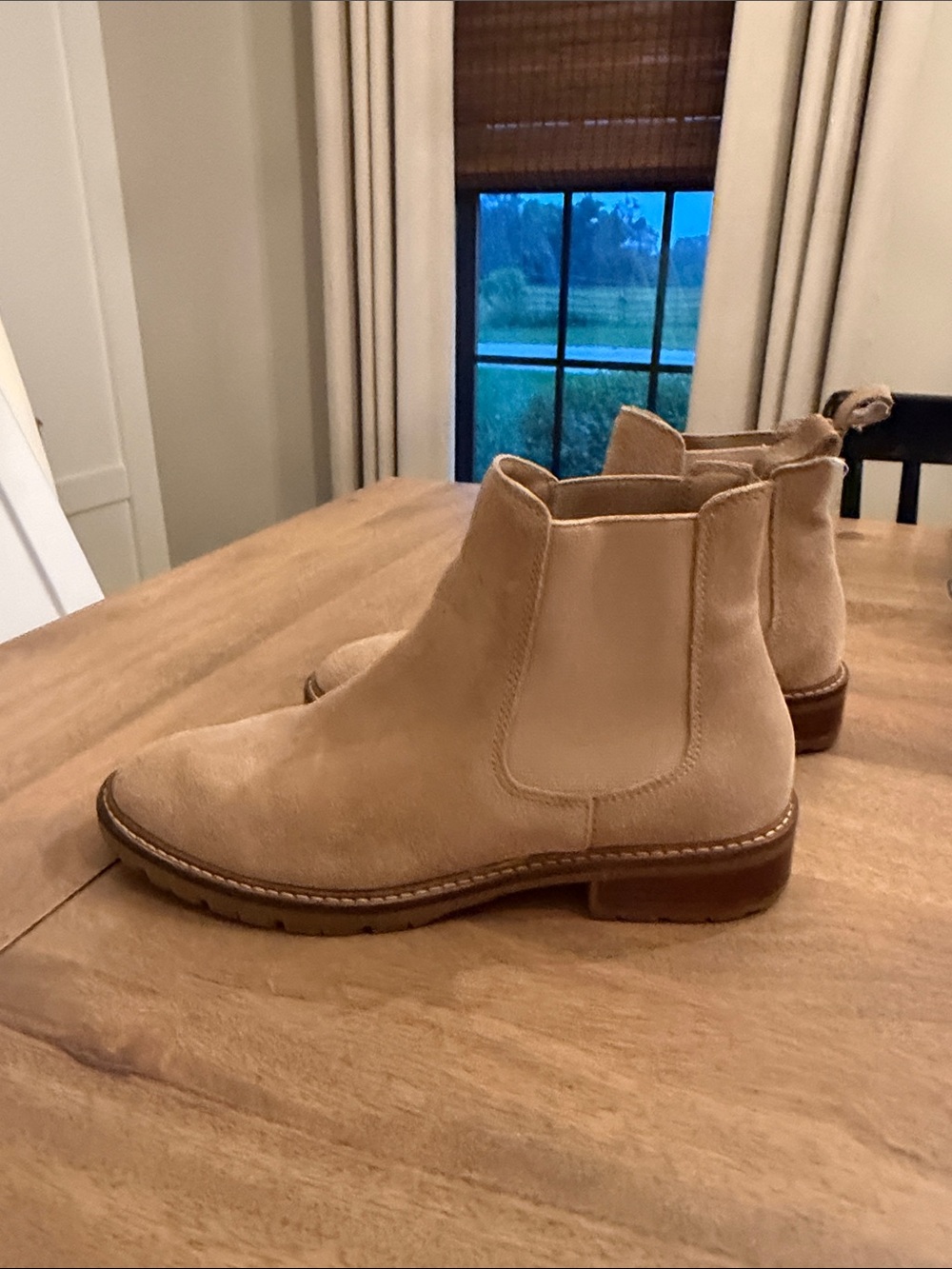 Steve Madden Tan Suede Chelsea Ankle Boots